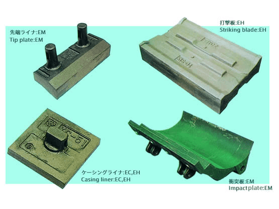 21ジョークラッシャ歯板